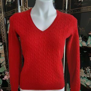 Cable Knit Cashmere Sweater-Charter Club